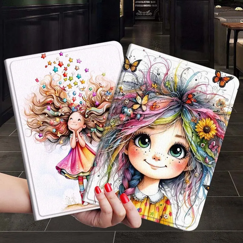 

Art Design Color Girl Gift For Xiaoxin Lenovo Tab P12 Extreme Legion Y900 Idea Pro GT 12.1 2025 Foldable Tablet Case