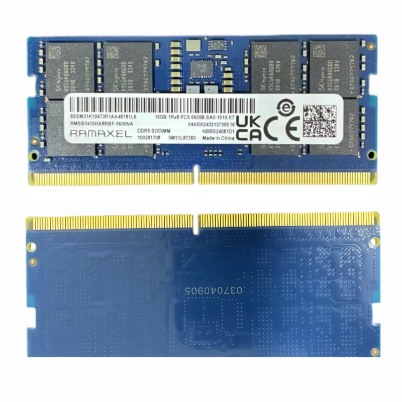 

Ramaxel RAMS DDR5 16GB 5600MHz laptop memory ddr5 16gb 1Rx8 PC5-5600B-SA0-10 DDR5 RAMS 16gb 5600 notebook memory