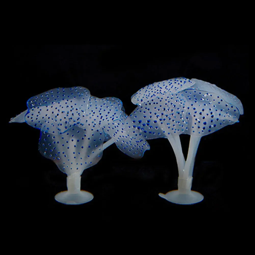 Simulierte Leuchtende Anemone Künstliche Pflanze Aquarium-Deko Plastik Unterwasser-Gras Aquarium Fischbecken Dekoration Ornament – Detail 7