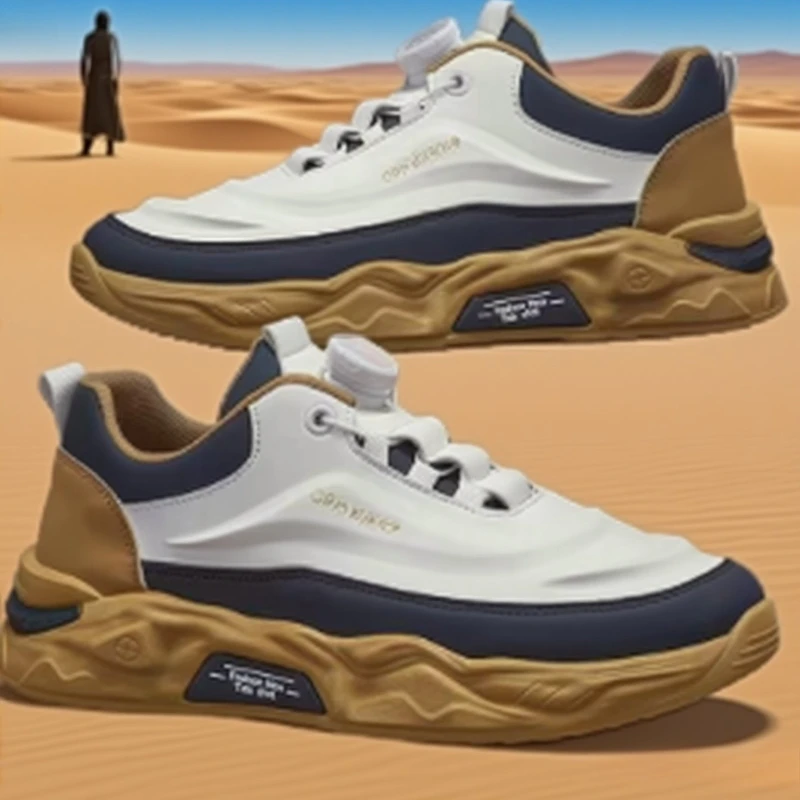 

Men's Trendy Spring 2025 New Rotatable Buckle Sports Casual Shoes Thick Sole Wear-Resistant Shoes Casual Shoe for Men
