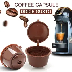 1-3pcs Coffee Capsule Refillable Reusable Pods Compatible for Nescafe Dolce Gusto Brewers 1st & 3rd Generation Stainless Steel
