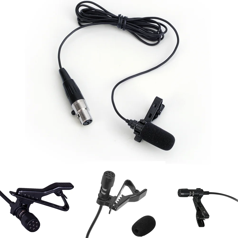 High Quality Lavalier Lapel Microphone 3.5mm XLR 3-Pin XLR 4-Pin For For Wireless System