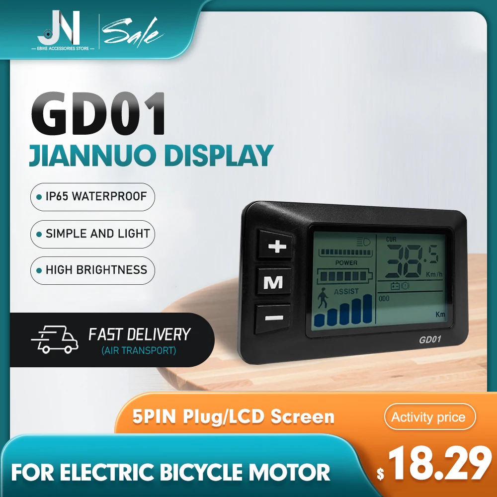 

Ebike JN Дисплей 36 В 48 В GD01 Электрический велосипед ЖК-дисплей панели для электрического велосипеда Компьютерные аксессуары для электровелосипеда