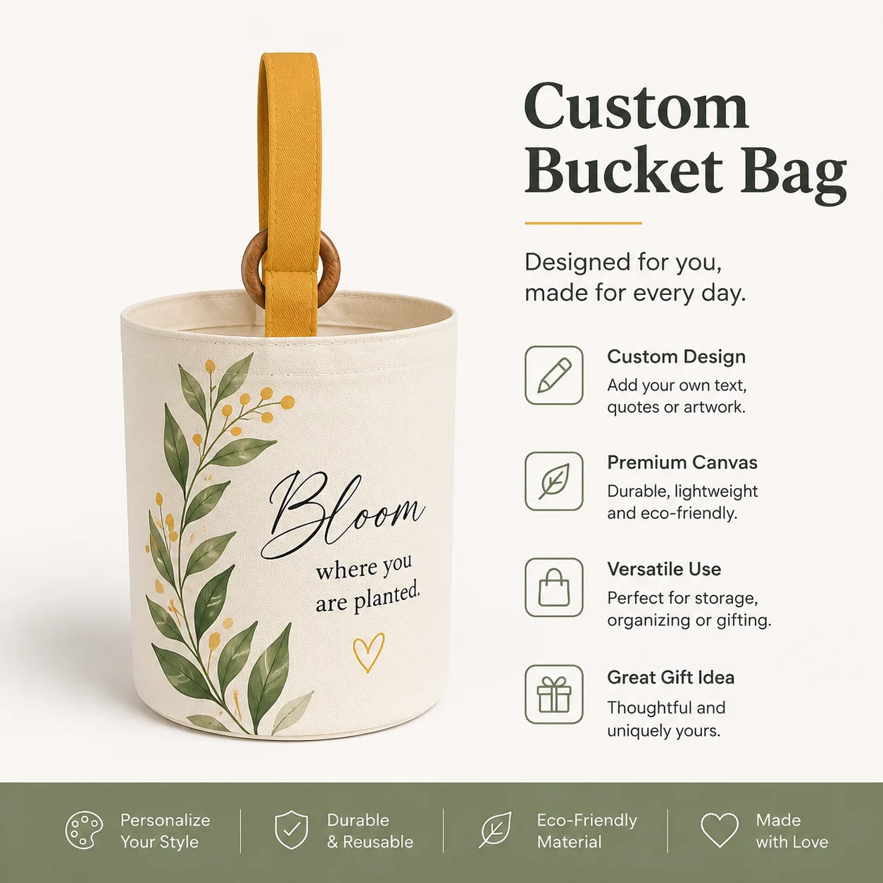 Minimalist Custom Bucket Bag 4.5L Tiny Pellet Velvet Wooden Ring Handle Women Daily Casual Crossbody Hand Bag