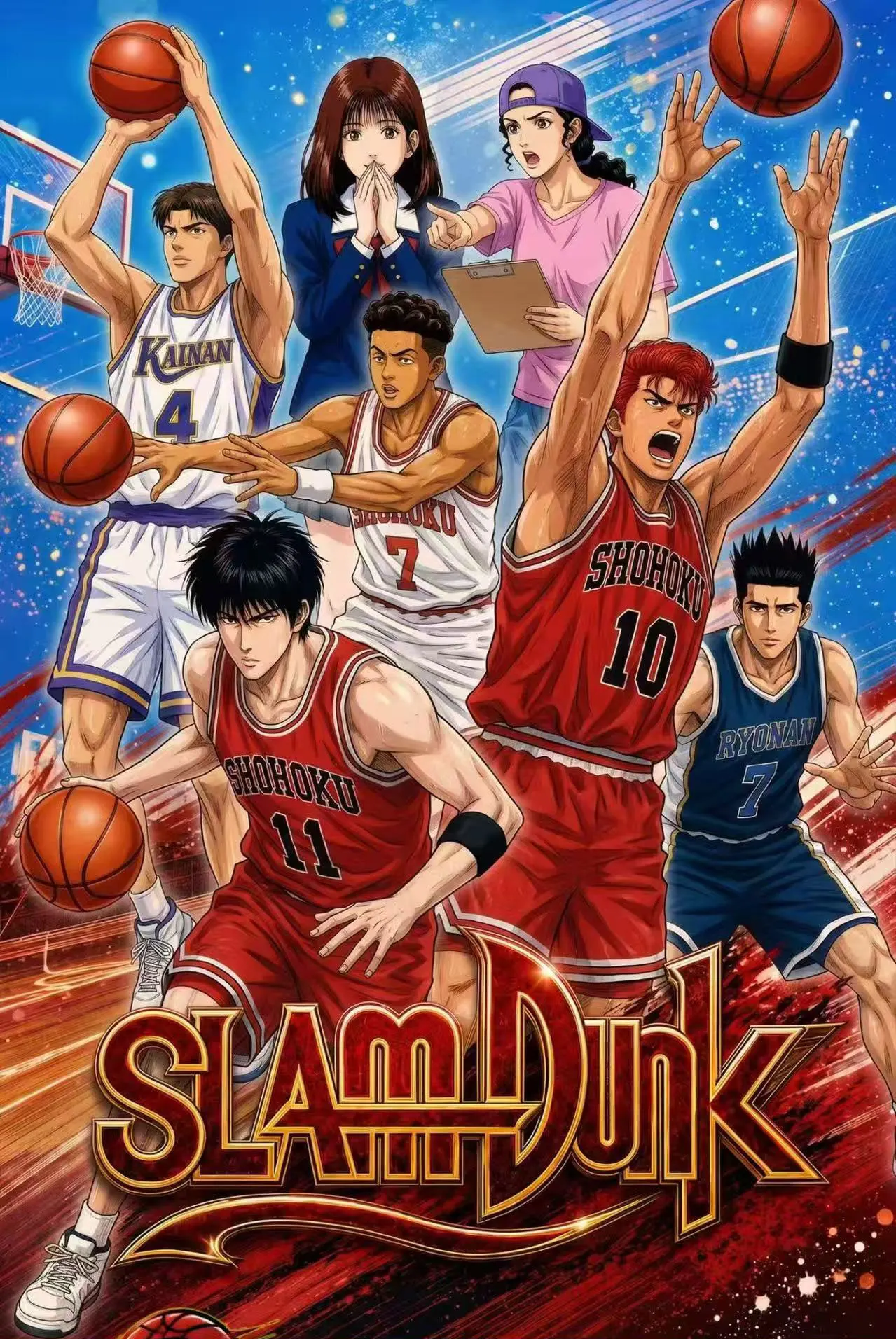 Wholesale 2026 New XingYue Creative Studio Slum Dunk Card A6 Size Boards Anime Collectibles Character Fan Gift