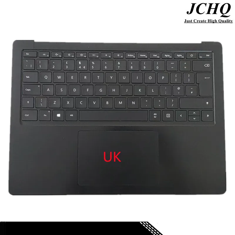 JCHQ Original For Microsoft Surface Laptop 3 13.5 inch 1867 1868 Keyboard Topcase Backlight Trackpad Assembly UK Metallic Black