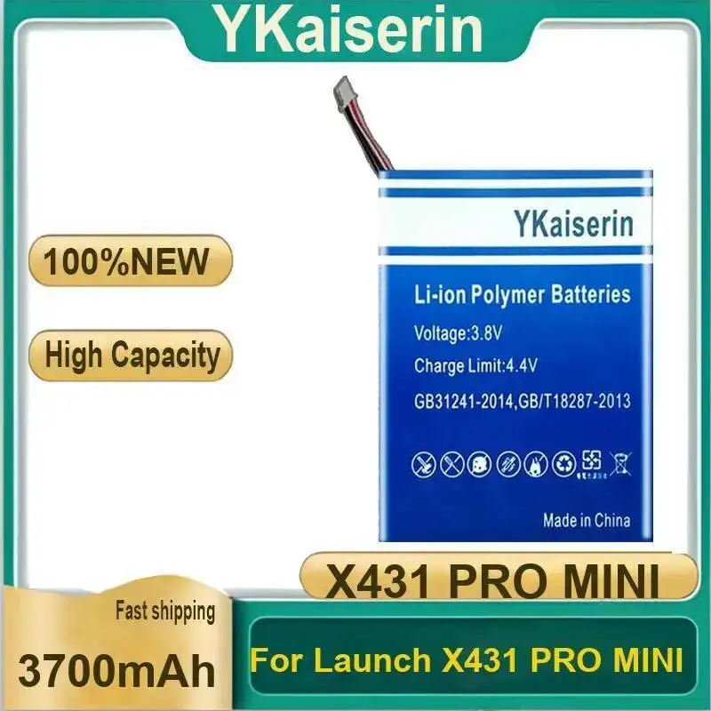 

3700Mah Diagnostic Instrument Battery Reliable Replacement For Launch X431 Pro Mini