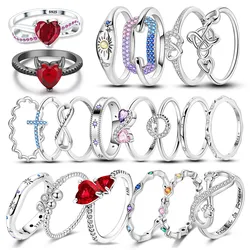 Game Series 925 Sterling Silver Sparkling Red Zircon Dragon Ring Sexual Style Jewelry Worn At Parties