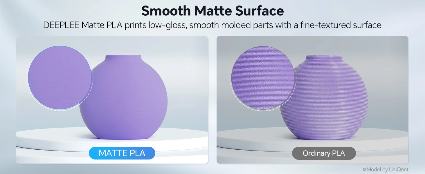 DEEPLEE 10KG Mattes PLA-Filament 1,75mm Orange-Braun, 3D-Druck für FDM 3D-Drucker PLA Pink Deeplee Filament – Detail 4
