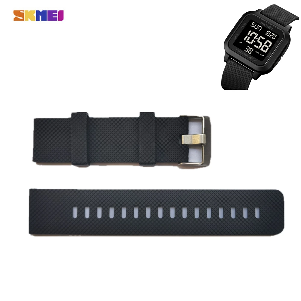 1 Set  Sports Watch Accessories for Skmei 1894 Plastic Wristband Adjustable Replacement Watch Strap Band