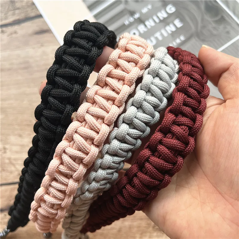Shoulder Phone Strap Braided Cellular Lanyard Metal Key Ring Lanyard Universal Bag Strap Handbag Replacement Accessories Rope