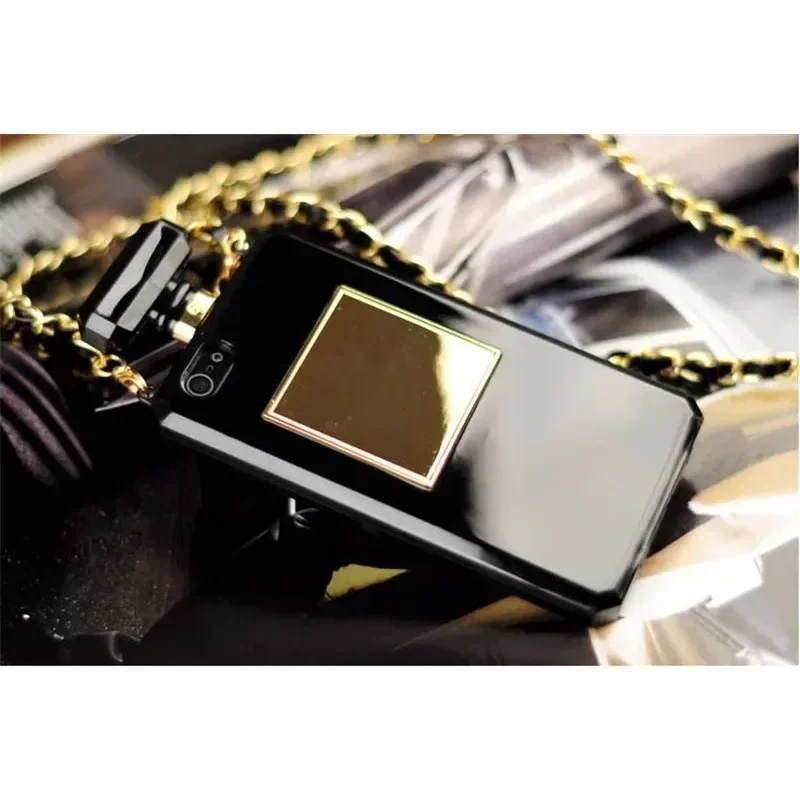 Perfume Bottle Lanyard Chain Case Cover for Samsung Galaxy S23 Ultra, S22, S24, S21, S10, Note 8, 9, 10, 20, Hot, High Puality