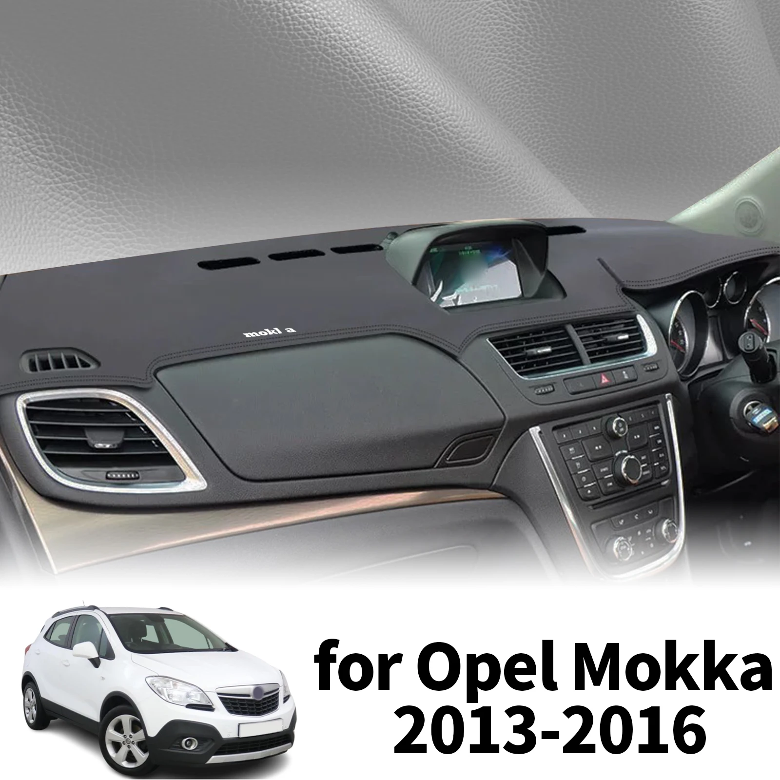 

fit for Opel Vauxhall Mokka 2013 2014 2015 2016 Car Accessories Dashmat Protective Carpet Dashboard Cover Pad DashMat Sunshade