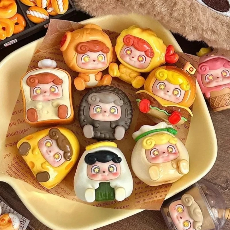 

New Product Q.Kid Street Cuisine King Mini Surprise Blind Box Cute Cartoon Germination Doll Desktop Decorative Ornaments