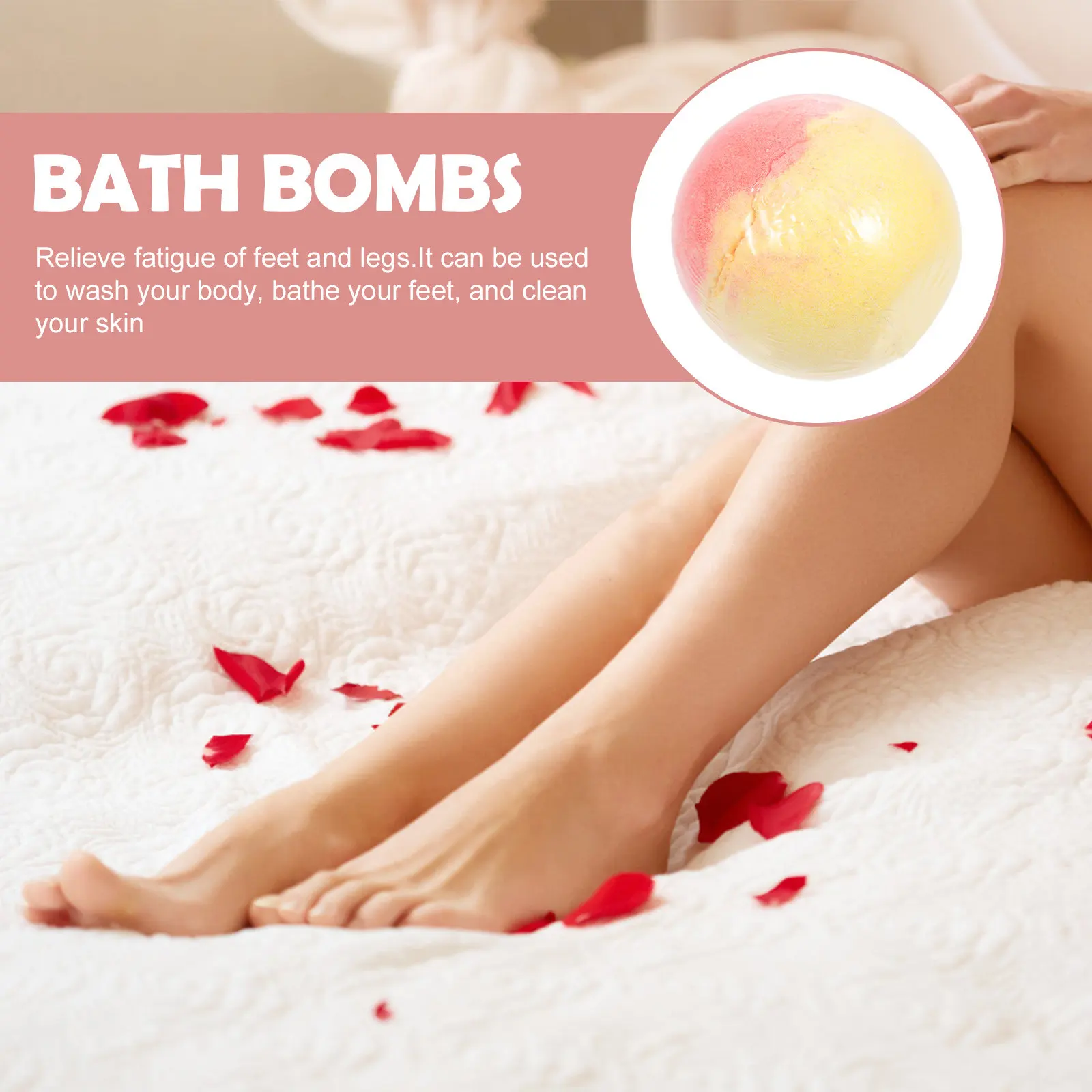 Sea Salt Bath Premium Aroma Bathing Ball for Relaxation Skin Cleansing Foot Soak Gift for Women Mothers Kids Home Spa