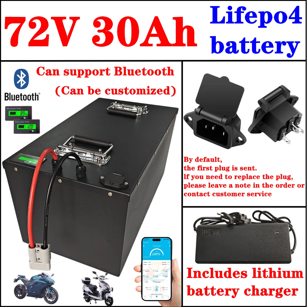 

72V 30Ah 20Ah Lifepo4 battery pack BMS with bluetooth for Sustainable Energy Storage for Off-Grid Renewable Systems