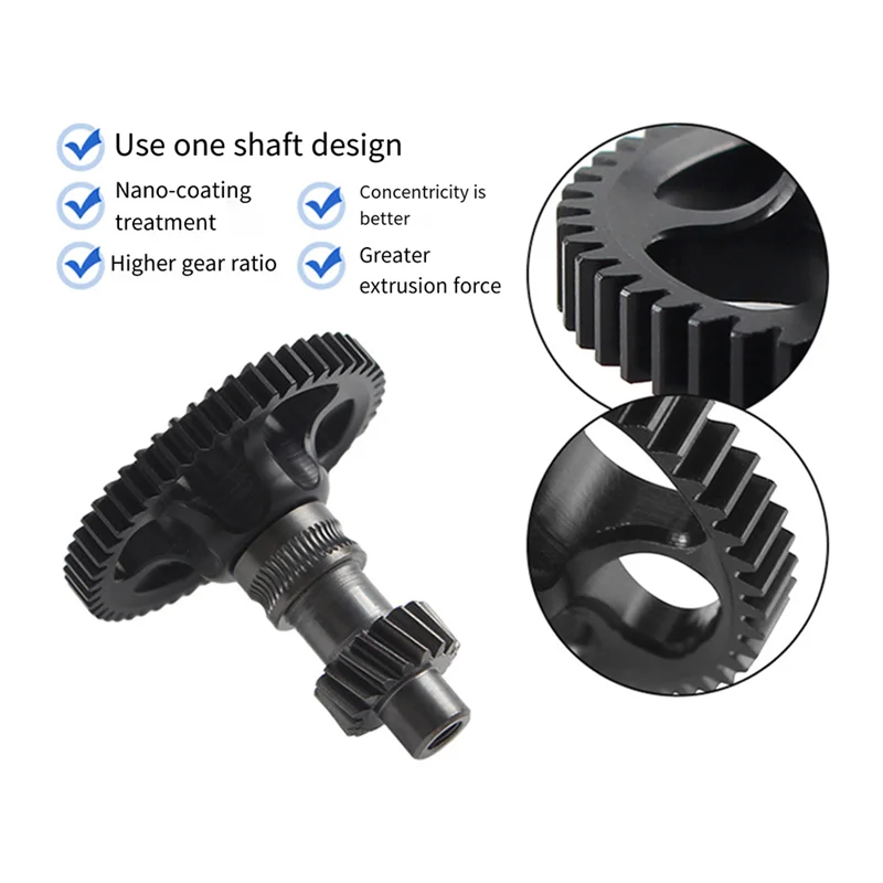 Sherpa Mini CNC Pom حلزوني والعتاد نانو طلاء قطعة واحدة مجموعة تروس عالية الدقة الطارد التروس لأجزاء الطابعة Voron V0.2 ثلاثية الأبعاد