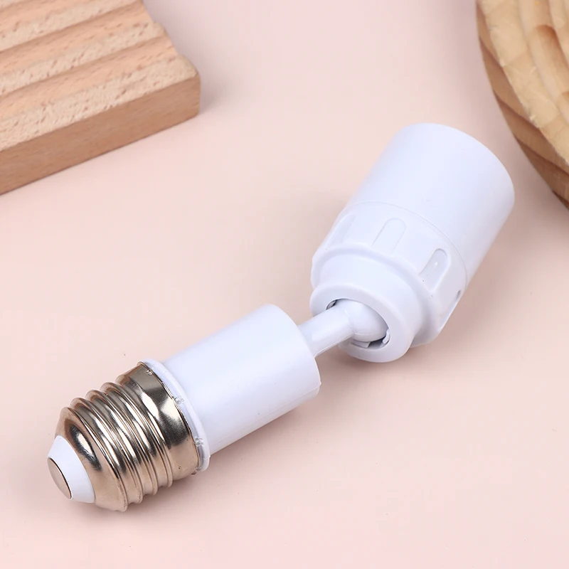 Universal e27 para e27 led lâmpada soquete extensor adaptador 360 graus rotativo luminária e27 base de lâmpada ajustável