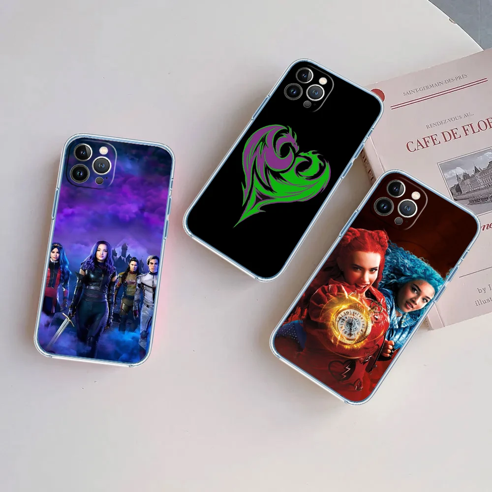Descendants Transparent Phone Case for Motorola G40 G04 G05 One Ace Action  Fusion Plus Hyper Macro Vision Zoom view 5