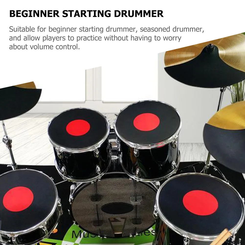 4 Pcs Drum Mute Noise-absorbing Pad Training Pads Foam Practice Sound Reduction