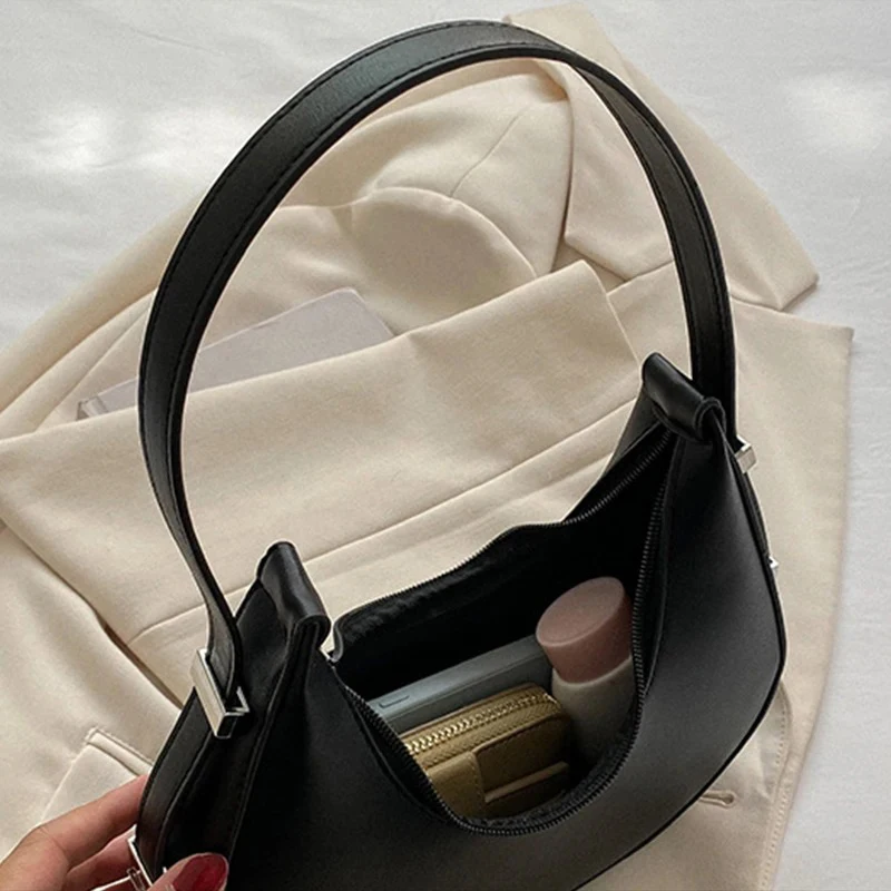 Women's Underarm Bag Luxurious PU Leather Shoulder Bag Small Clutch Handbag Wallet Travel Bag image 4