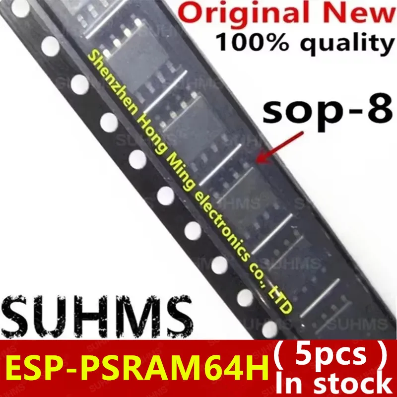 (5piece)100% New ESP-PSRAM64H ESP PSRAM64H 3.3V 64Mbit sop-8