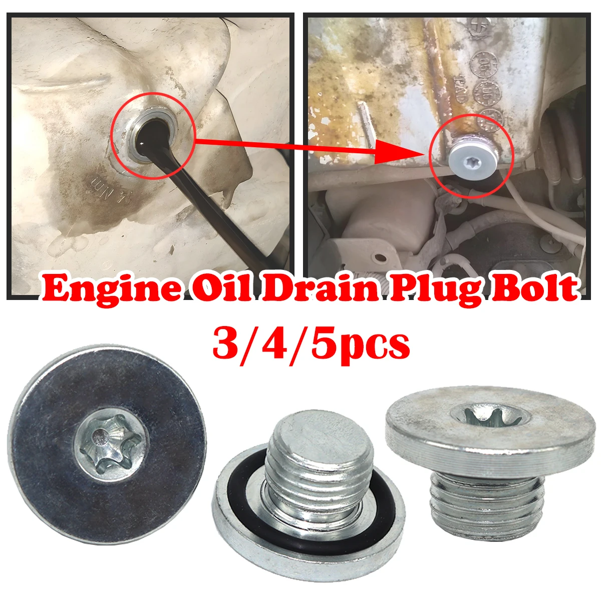 

For Chevrolet Epica Cruze Malibu M14X1.5 Engine Oil Drain Sump Plug Bolt Metal Bolt Screw Replacement Parts 2010 2013 2012 2011