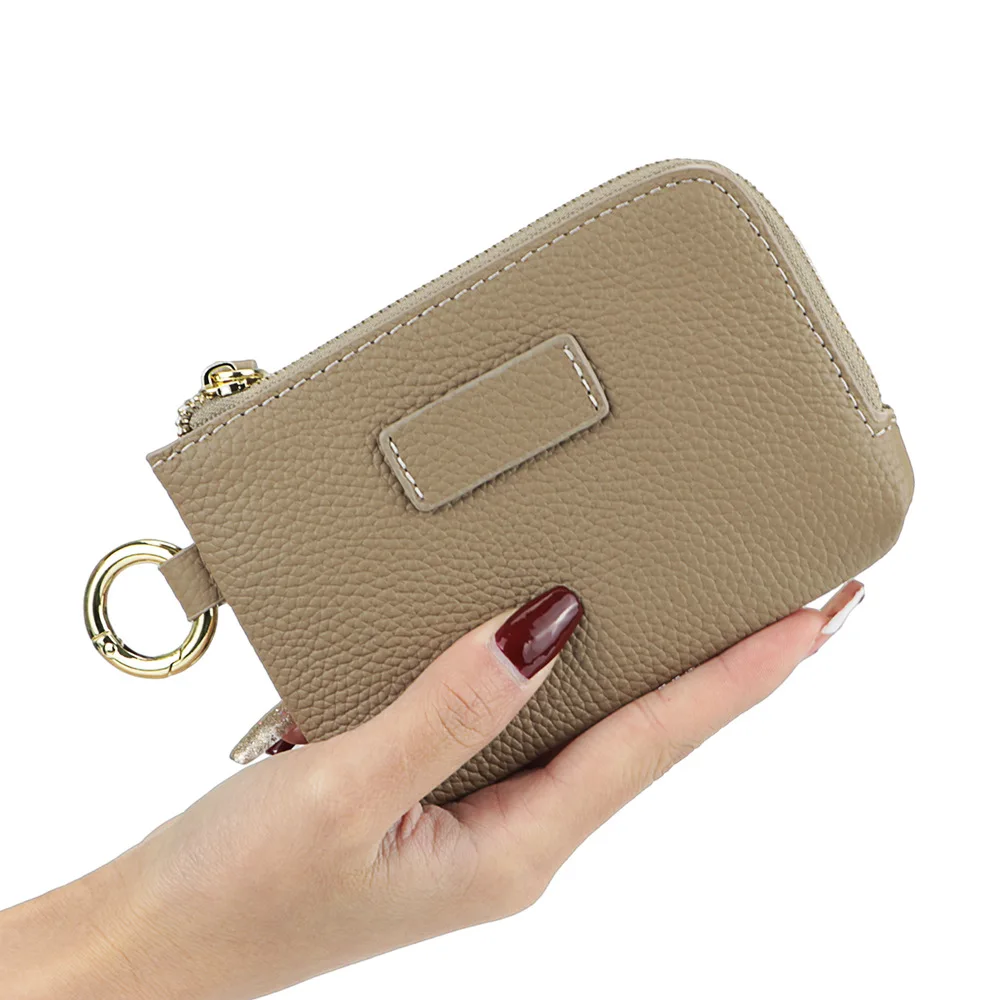 Royal Bagger Coin Purse for Women Genuine Cow Leather Fashion Thin Card Holder Small Storage Bag Girls Change Pouch Wallet 1542