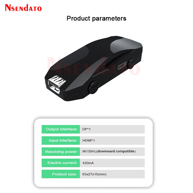 8k hdmi para dp adaptador conversor fêmea hdmi para fêmea hdmi dp adaptador de cabo de áudio de vídeo para ps5 xbox portátil para monitorar projetor