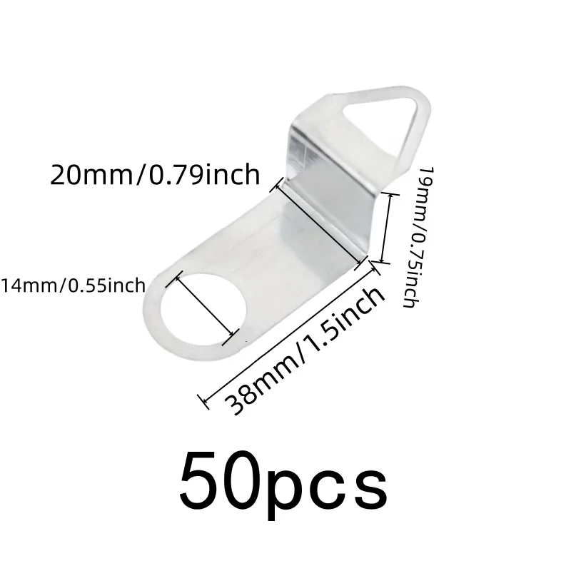 50 pcs Clock Movement Hooks, Secure Wall Mounting, Quartz Clock Installation Home Clock Hanging, Sturdy Metal Material