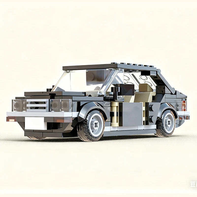 Modelo de coche de carreras de velocidad, ladrillos de construcción MOC Royale, limusina clásica, tecnología Modular, regalos de vacaciones para niños, juguetes para montar, traje