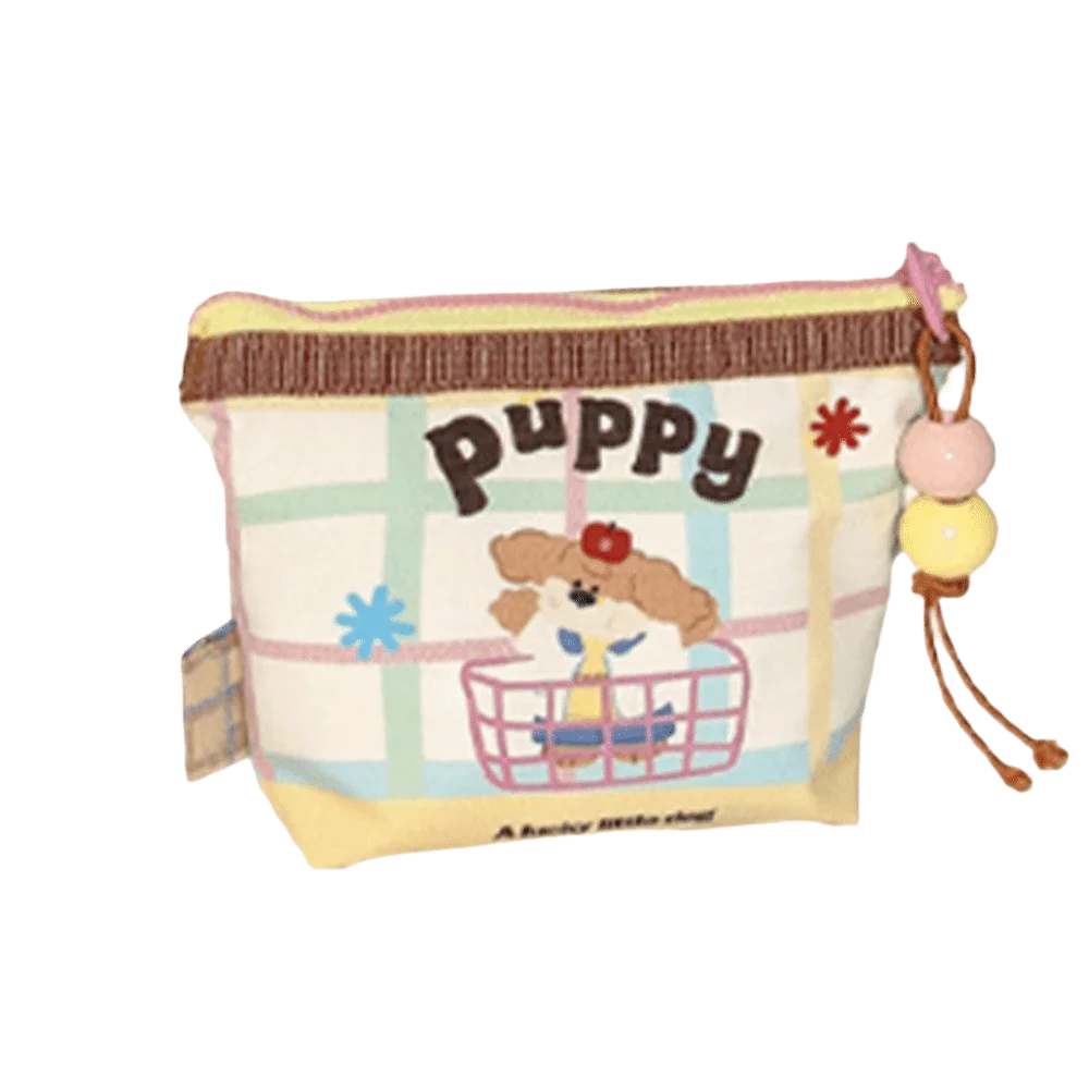 Creative Gift Waterproof Coin Purse Mini Cat Pattern Zipper Purse Soft Stationery Bag