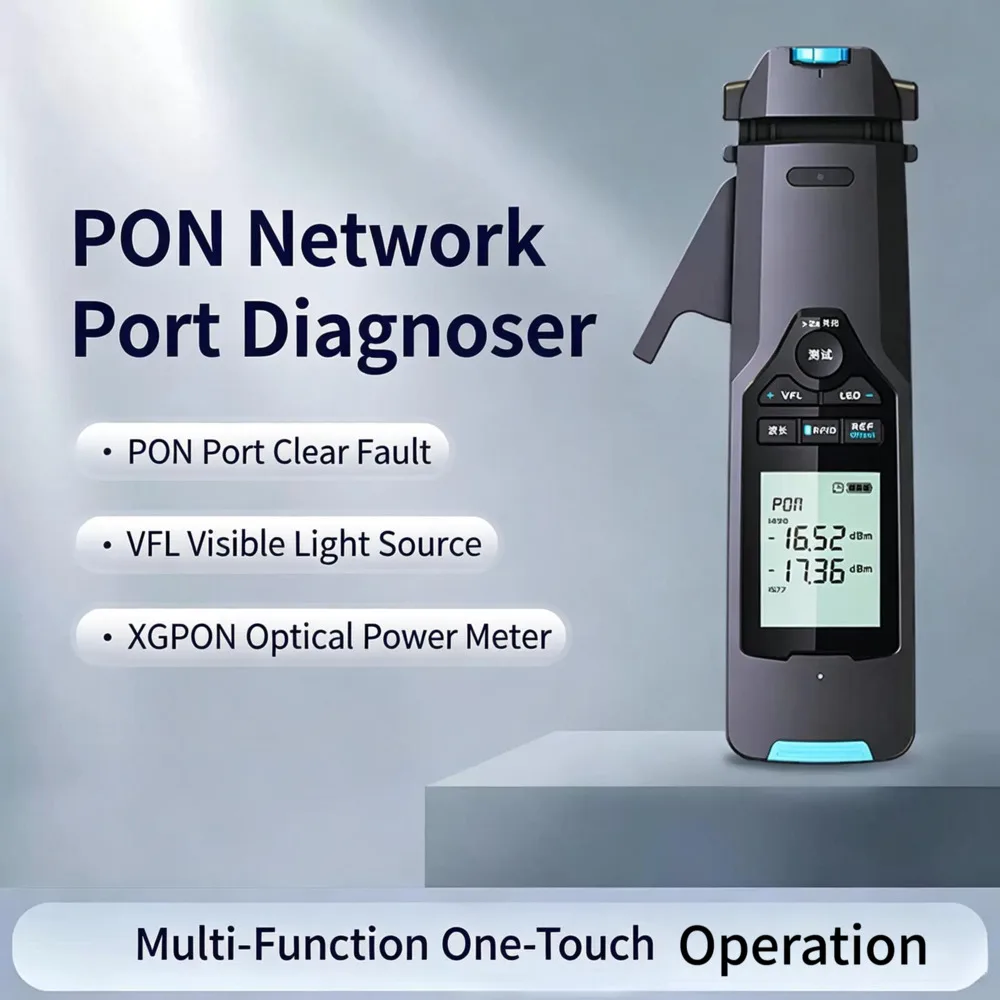 Vingent Fiber Optic Cleanout Instrument Port Inspection with Red Light Power Meter Network Port Diagnostic Instrument