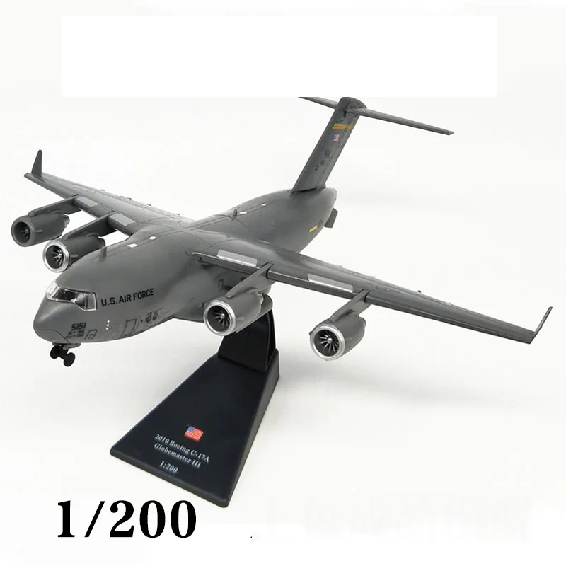 2025 New 1:200 Model U.S. American Navy Army C-17 Globemaster Transport Aircraft Airplane Fighter Collection Display Toys Gifts