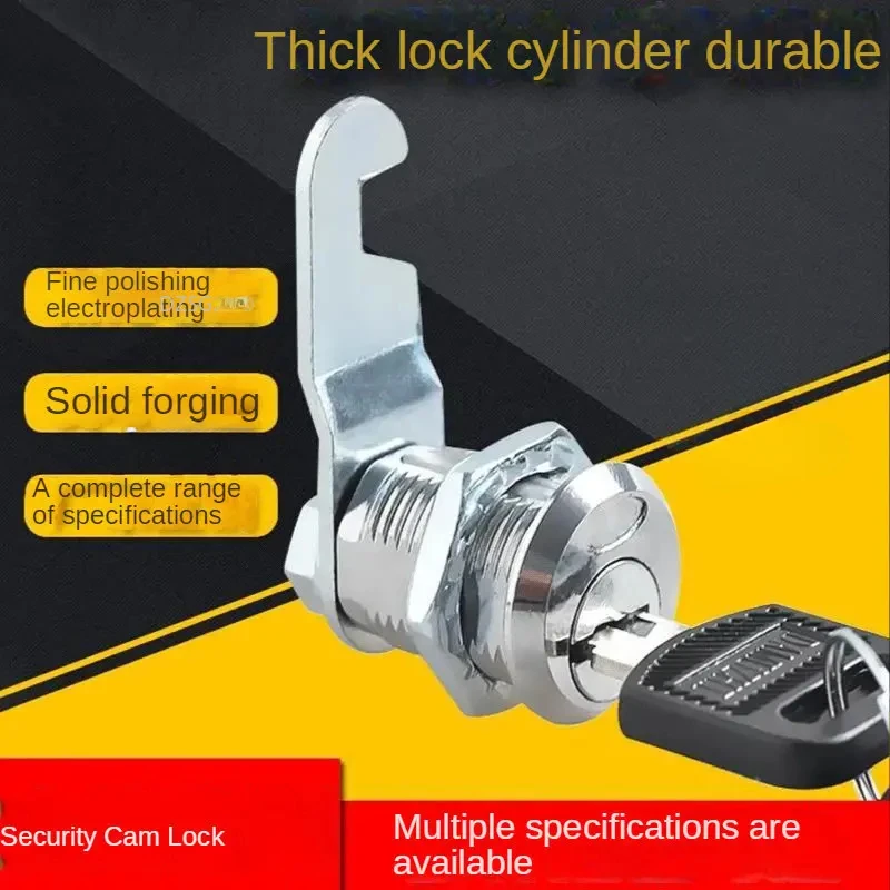 File Cabinet Lock Cylinder Wardrobe Locker Partial Core Lock Iron Cabinet Door Small Lock Drawer Turn Tongue Lock