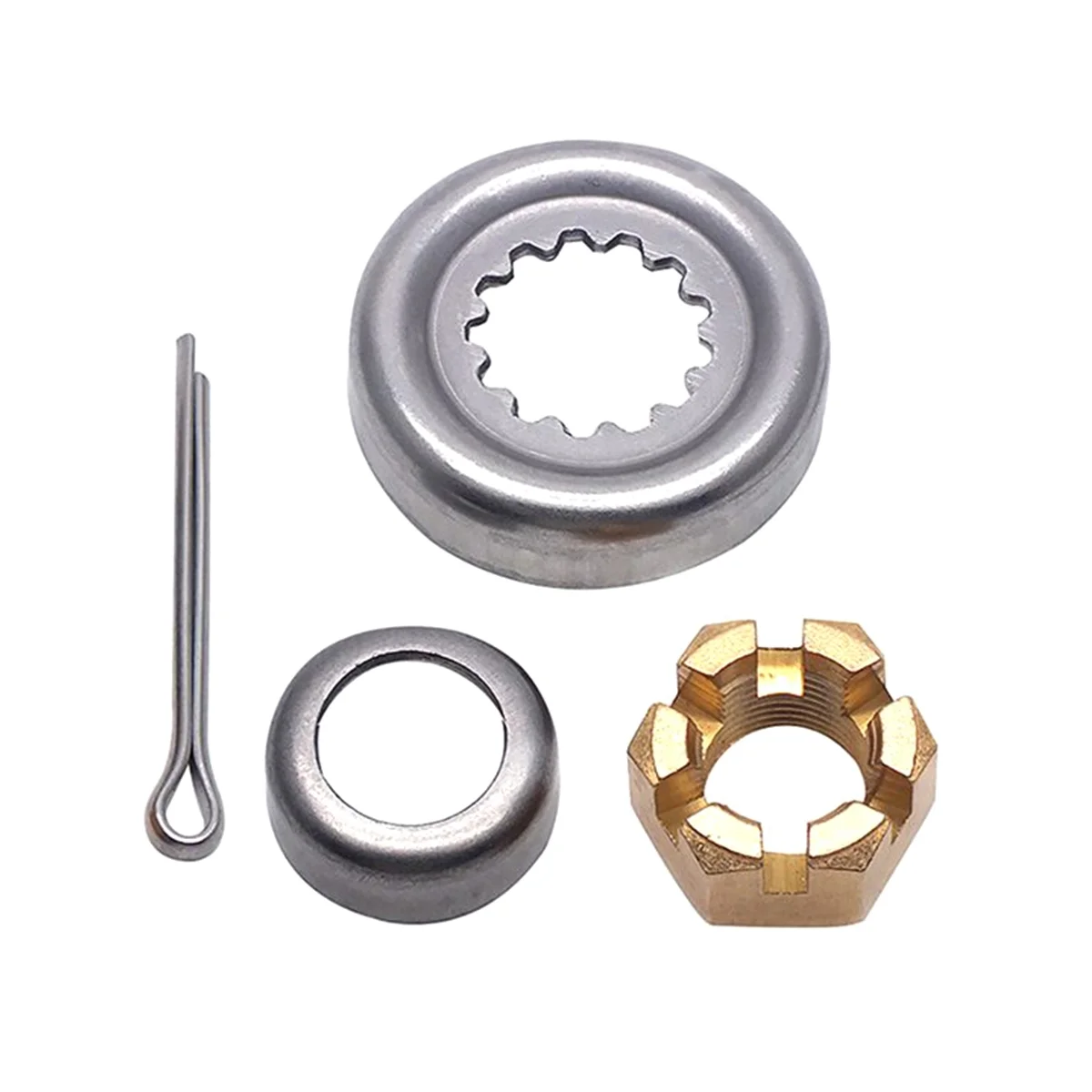 Propeller Spacer Kit 66T-W4599 For Outboard Motor F30-F60 4T/2T Hidea Parsun 90171-16011 Castle Nut