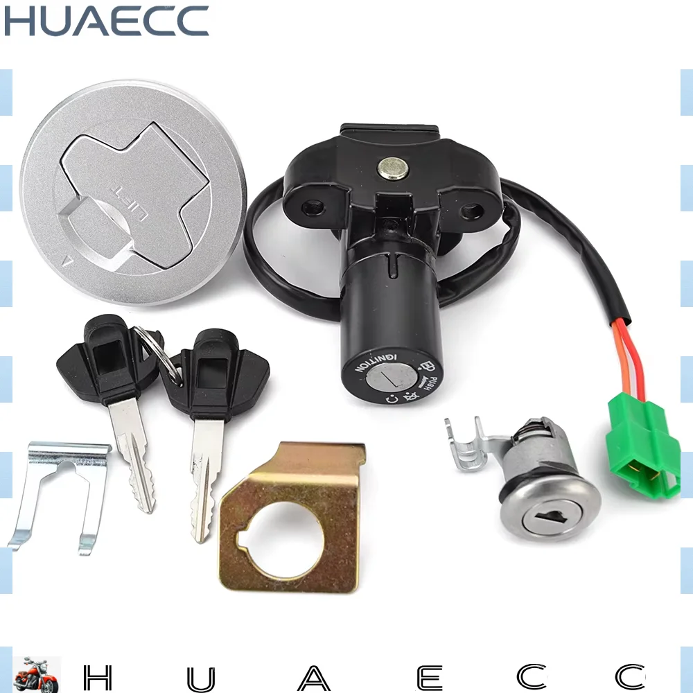 For Suzuki GIXXER155 GSX150F GSX150 DEA DZA 2016 2017 2018 37000-34830-000 Fuel Gas Cap Ignition Switch Seat Lock with Key Kit 