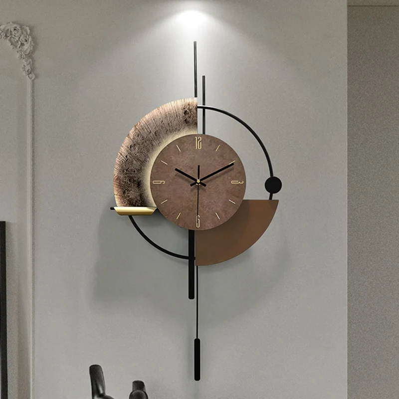 

Silent Living Room Modern Minimalist Design Clock Wall Interior Led Xenomorph Bedrooms Horloge Murale Ornaments Home Decor