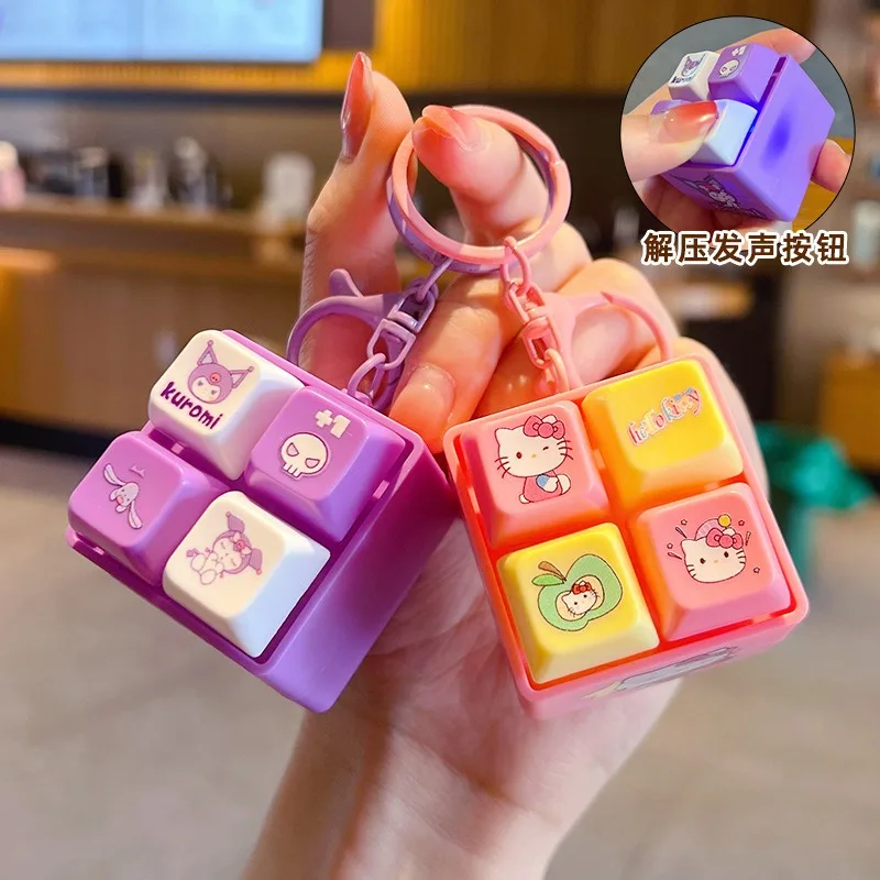 

Новый плюшевый брелок Sanrio Hello Kitty 2026 года, милый мультяшный кулон, очаровательный шарм для рюкзака, антистресс-игрушка для девочек в подарок