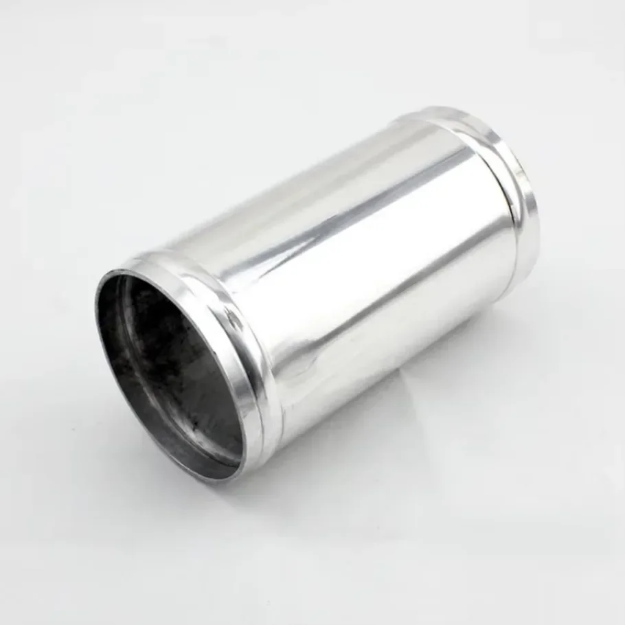1x Universal Tube Diameter 51mm/57mm/63mm/70mm/76mm Polished Aluminum Turbo Intercooler Engine Air Intake Pipe Length 120mm