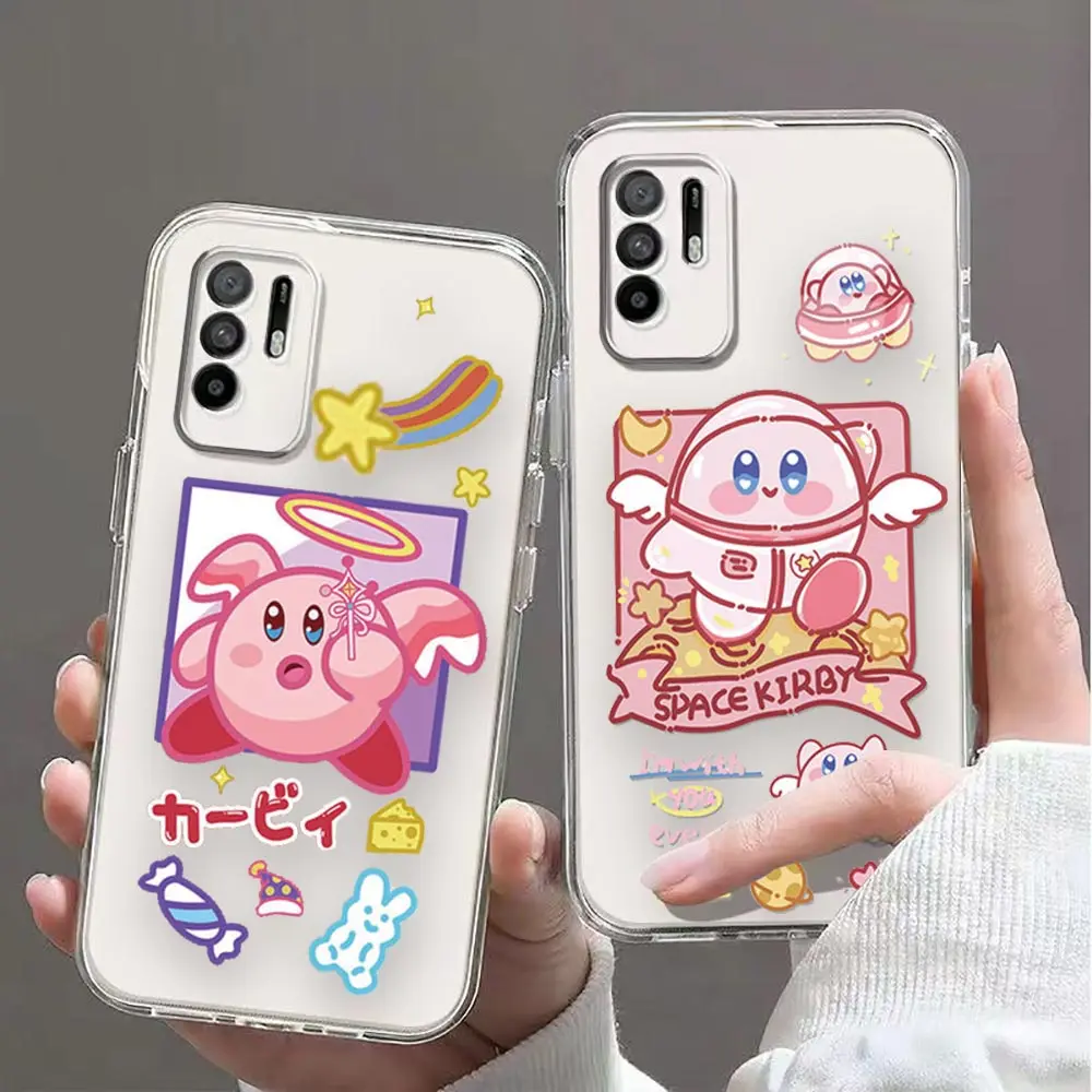 Cartoon Cute K-Kirby Funny Phone Case For OPPO A96 A95 A94 A72 A54 A52 A36 A35 A33 A32 A31 A16E A15S A12S A12E A12 A11K A9 Cover