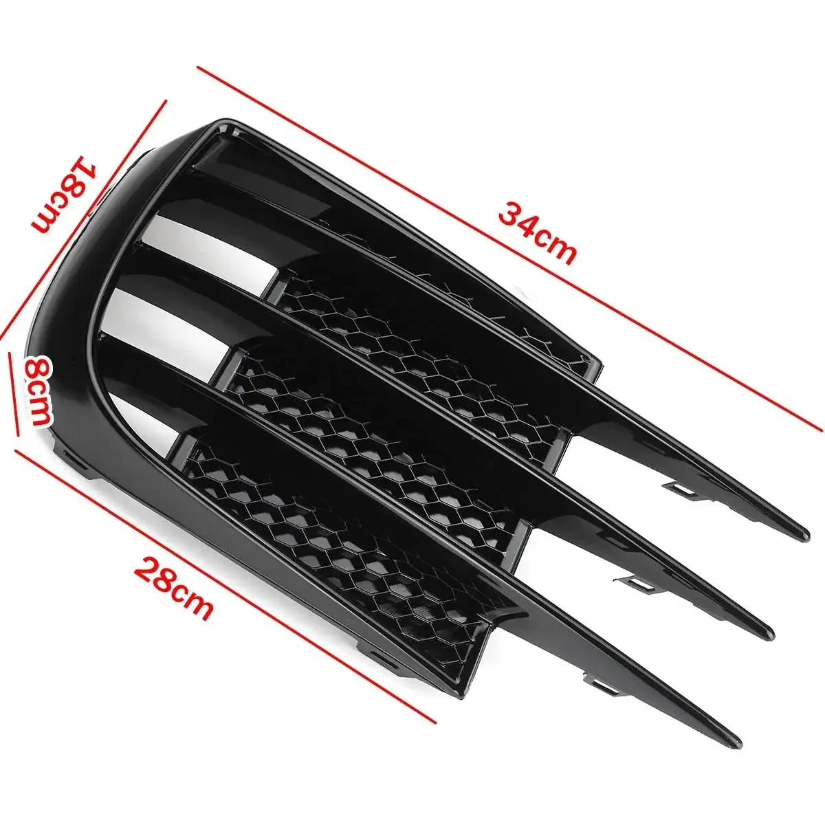 زوج سيارة الضباب ضوء الحاجب العين سكين الرياح الكسوة لشركة فولكس فاجن جولف 6 MK6 VI GTI GTD R R20 2008-2013 المصد الأمامي مصبغة الضباب المفسد #3