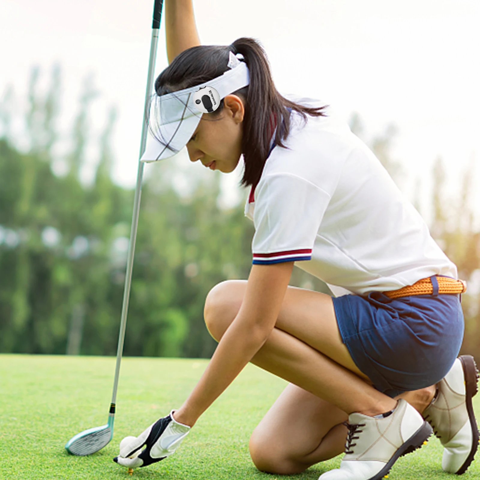 

1pc Golfing Scoring Hat Clip Lightweight Mini Score Counter Durable Plastic Golf Stroke Counter Portable Golf Accessories For