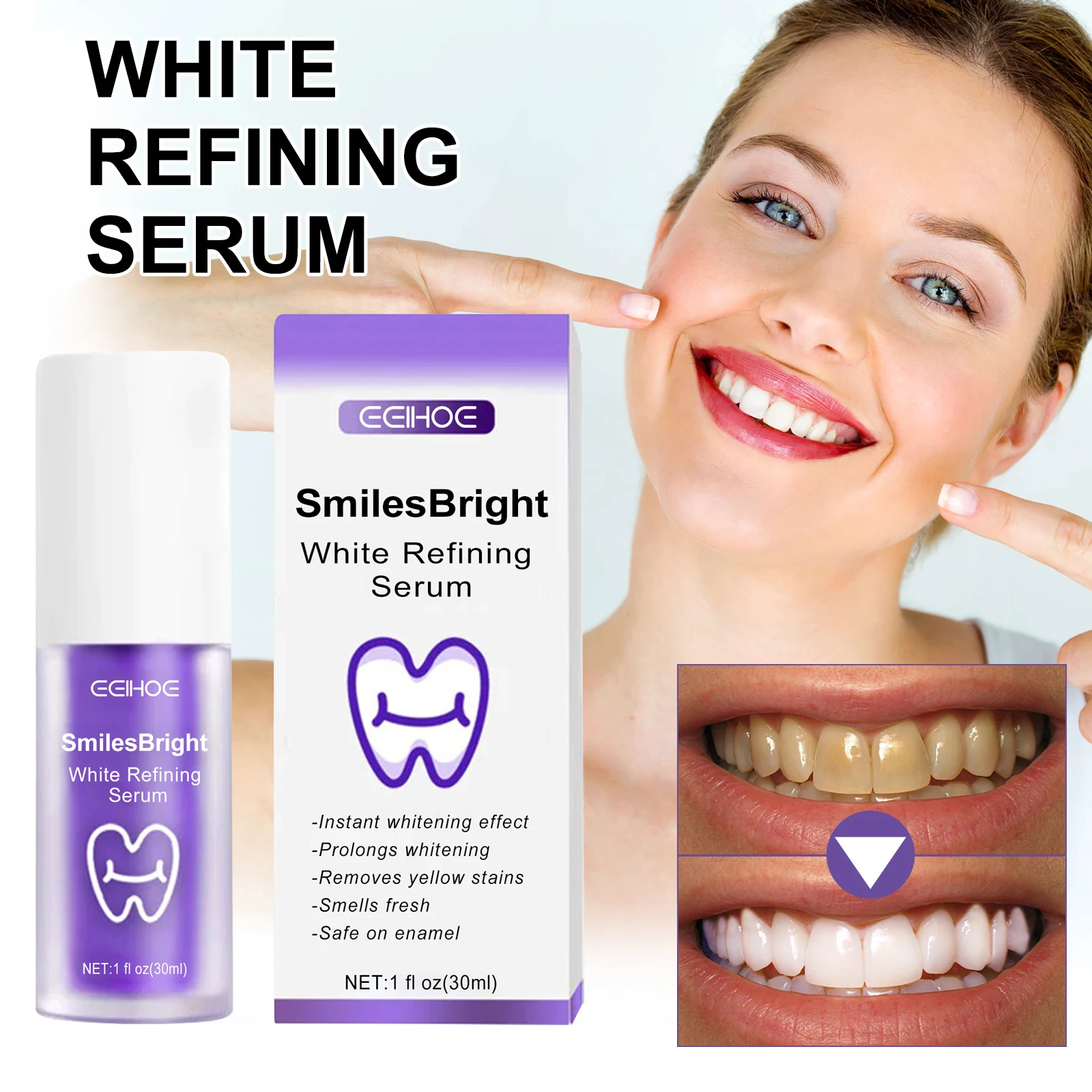 Soda Mint Whitening Toothpaste Deep Cleaning Remove Stains Reduce Yellowing Care Gums Fresh Breath Brightening Teeth Toothpaste