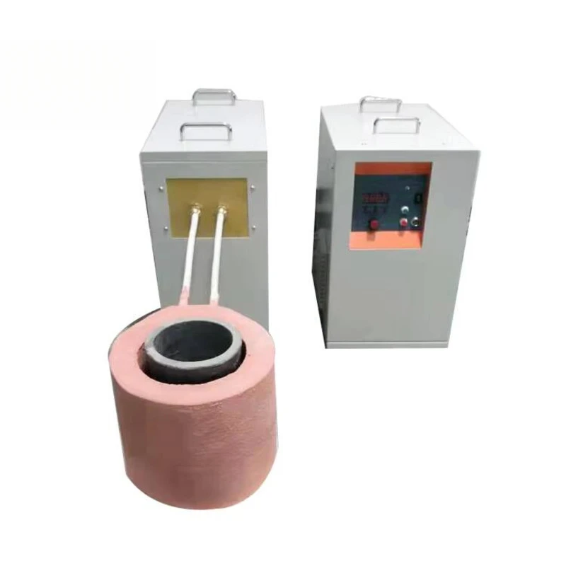 Portable Small Induction Melting Furnace Induction Heating Equipment High-frequency Machine 50KW Drill Bit Quenching