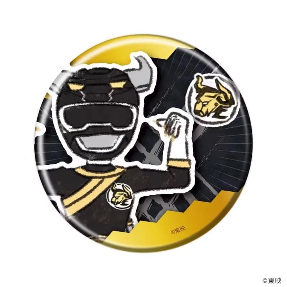 58mm 애니메이션 하쿠쥬우 센타이 가오랑어 코스프레 의상 배지 핀 SPTE 틴플레이트 브로치 ﻿   소품