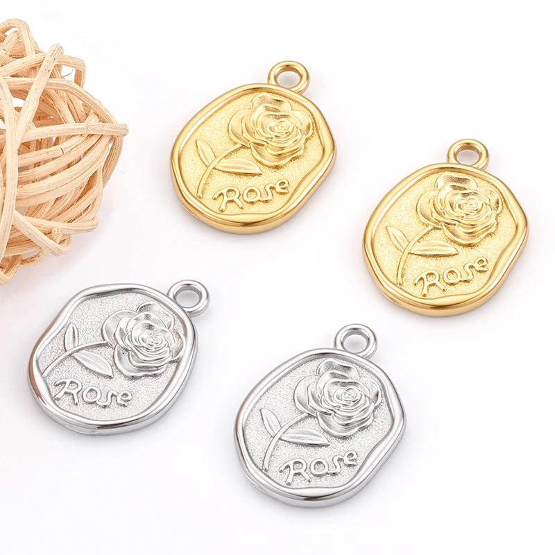 

5pcs/Lot Stainless Steel DIY Bracelets Necklaces Fashion Accessories For Flower Pendants Jewelry Making Findings Wholesale