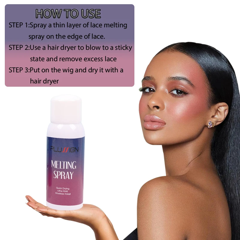 melting spray for lace wigs invisible 120ml melting spray for lace wigs ebin waterproof lace wig glue spray 120ml wholesale