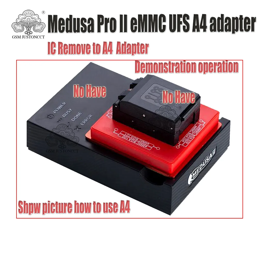 Medusa Pro II eMMC UFS A4 adapter for MOORC ICfriend A4  Upgrade adapter