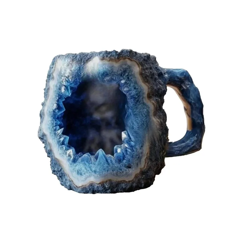 

Imitation Mineral Crystal Coffee Mug Simulation Mineral Crystal Resin Coffee Cups Stylish Water Cup Birthday Christmas Gifts New